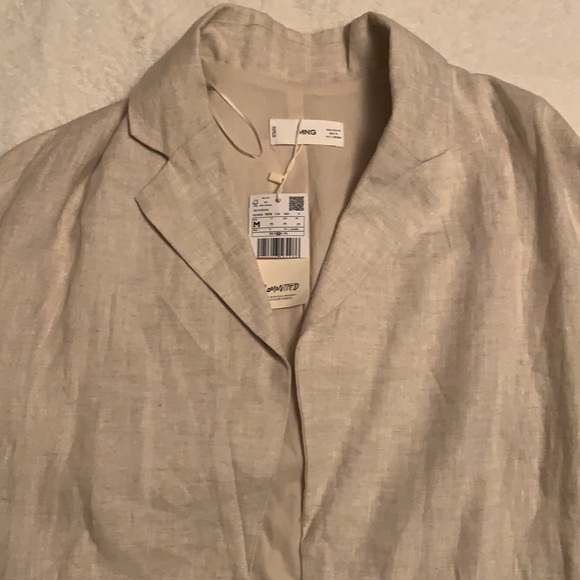 - NWT MANGO LINEN BLAZER - - Picture 2 of 6